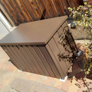 PURPLE LEAF Outdoor Deck Box Waterproof Lockable Storage Box Container with Lid Deck Organization for Patio Cushions Side Table Pool Accessories Garden Tools