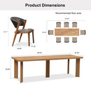 PURPLE LEAF 7 / 9 / 11 pcs Outdoor Dining Set Patio Dining Furniture for Lawn Backyard Deck Brown