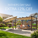 PURPLE LEAF Outdoor Pergola with Retractable Canopy Aluminum Shelter for Porch Garden  Beach Shade Pavilion Pergola Modern Backyard Deck