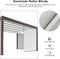 PURPLE LEAF Louvered Pergola Bronze Outdoor Aluminum Pergola with Roller Blind Adjustable Gazebo for Patio Deck Garden