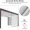 PURPLE LEAF Louvered Pergola Bronze Outdoor Aluminum Pergola with Roller Blind Adjustable Gazebo for Patio Deck Garden
