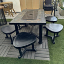 TSJ Outdoor Grill Dining Set