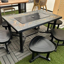 TSJ Outdoor Grill Dining Set