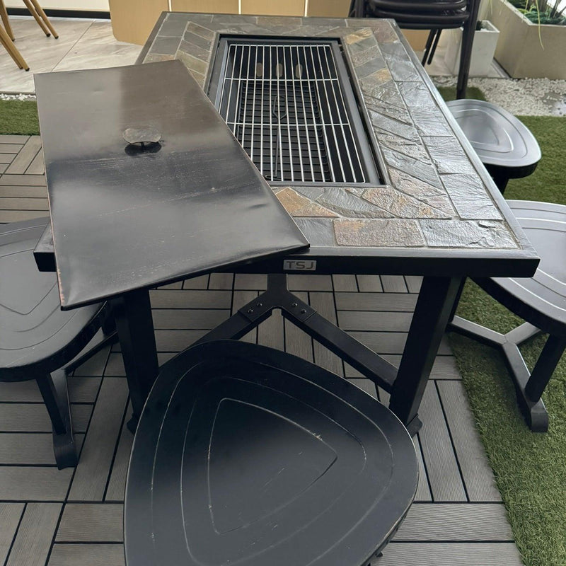 TSJ Outdoor Grill Dining Set