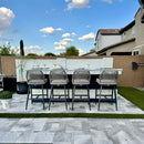 PURPLE LEAF Outdoor Bar Stools Set of 2,  Wicker Rattan Bar Stools with Back Aluminum Outside Garden Patio Bar Chairs