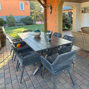 PURPLE LEAF 11/9/7 Pieces Outdoor Dining Set PE Rattan Outdoor Patio Furniture Set Grey