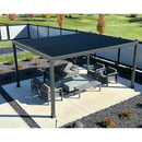 PURPLE LEAF Caesar Outdoor Louvered Pergola Patio Sun Shade Shelter with Adjustable Hardtop Patio Pergola Grey