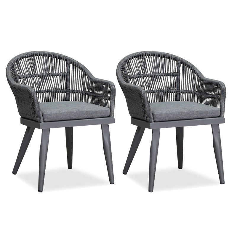 PURPLE LEAF Outdoor Bar Stools Set of 2 Rattan Bar Stools Counter Stools with Back and Cushions  for Patio, Garden, Kitchen