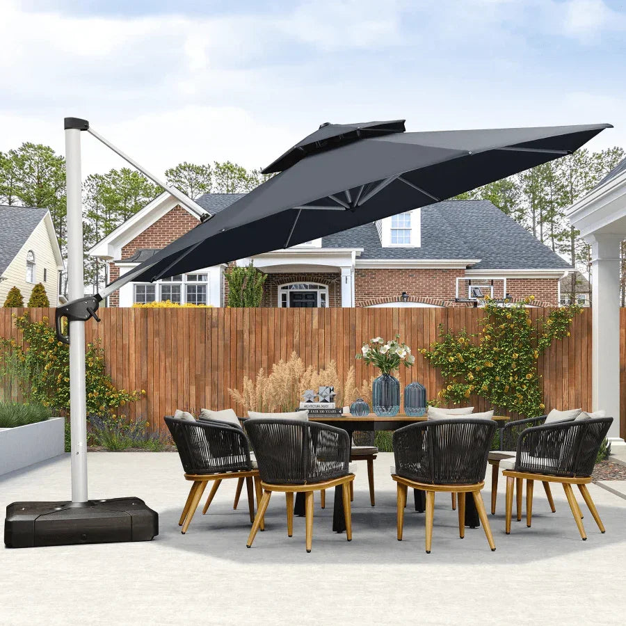 lazyboy patio umbrella 13ft Round Large Umbrellas Weighted for Yard, Grey Category_02_Flashlights Enjoy unparalleled stability with Anatomy of a SpeedFlex Model:6000 HGD