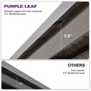 PURPLE LEAF Outdoor Hardtop Gazebo Champagne Metal Frame Galvanized Steel Double Roof with Curtains and Netting for Poolside