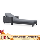 PURPLE LEAF Outdoor Chaise Lounge Chairs with Cushion Aluminum Poolside Sun Chair Adjustable Sunbathing Tanning Reclining