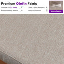PURPLE LEAF Sicilia Classical Modular Outdoor Sectional with Oatmeal Greige Cushions Flexible Layout for Commercial Spaces