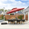 PURPLE LEAF Round Cantilever Patio Umbrella Heavy Duty Umbrella for Porch Garden Pool