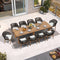 PURPLE LEAF 7/9/11 Pieces Patio Dining Set Cushions Wicker Outdoor Dining Table and Chairs