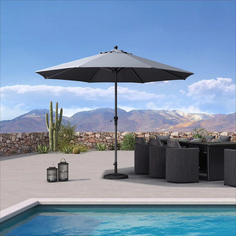 Clearance-PURPLE LEAF OPEN BOX Aluminum Outdoor Market Umbrella Patio Table Umbrella For Pool