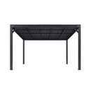 PURPLE LEAF Premium Wall-Mounted Lean to Gazebo with Galvanized Steel Roof for Outdoor Living