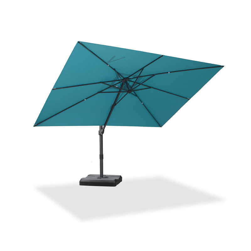 PURPLE LEAF Stepless Tilt Cantilever Umbrella Affordable Outdoor Patio Umbrella