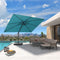 PURPLE LEAF Stepless Tilt Cantilever Umbrella Affordable Outdoor Patio Umbrella