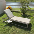 PURPLE LEAF Patio Chaise Lounge Outdoor Set of 2 with Cushion Aluminum Tanning Chair Lounge Adjustable Reclining Set
