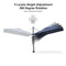 PURPLE LEAF Pool Umbrella Outdoor Cantilever Umbrella with In-ground Base