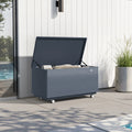 PURPLE LEAF Outdoor Deck Box Waterproof Storage Box Container with Lid Deck Organization for Patio Cushions Side Table Pool Accessories Garden Tools