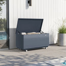PURPLE LEAF Outdoor Deck Box Waterproof Storage Box Container with Lid Deck Organization for Patio Cushions Side Table Pool Accessories Garden Tools