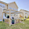 PURPLE LEAF Louvered Pergola Outdoor Wood Grain Aluminum Pergola with Adjustable Roof Patio Hardtop Gazebo for Backyard Garden
