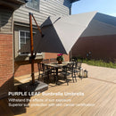 Clearance - PURPLE LEAF OPEN BOX Square Sunbrella Outdoor Umbrella