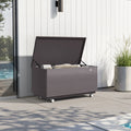 PURPLE LEAF Outdoor Deck Box Waterproof Storage Box Container with Lid Deck Organization for Patio Cushions Side Table Pool Accessories Garden Tools