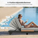 PURPLE LEAF Milan Modular Outdoor Sectional with Olefin Cushions and Slot-In Backrests for Porch Backyard
