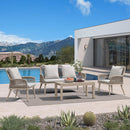 PURPLE LEAF Rivra 4-Piece Patio Conversation Set with Wicker Chairs and hick Sofa Cushions for Garden
