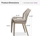 PURPLE LEAF 2 Pieces  Sunbrella Patio Dining Chairs with All-Weather Wicker Back and Comfortable Cushions for Deck, Garden, Kitchen