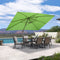 PURPLE LEAF Patio Cantilever Umbrella with Aluminum Offset Hanging for Pool Garden Deck