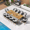 PURPLE LEAF Patio Dining Set for Garden Deck Wicker Table and Chairs Set