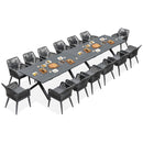 PURPLE LEAF 11/9/7 Pieces Outdoor Dining Set PE Rattan Outdoor Patio Furniture Set Grey