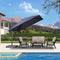 PURPLE LEAF Patio Cantilever Umbrella with Aluminum Offset Hanging for Pool Garden Deck