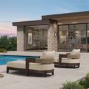 PURPLE LEAF Outdoor daybed Wider Chaise Lounge with Cushion and Pillow