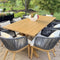 PURPLE LEAF Patio Dining Set for Garden Deck Wicker Table and Chairs Set