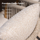 PURPLE LEAF Outdoor Dining Set for Family, Aluminum Outdoor Patio Table and Chairs Set with Olefin Cushions, Patio Furniture Set for Garden or Deck, Beige