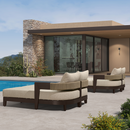 PURPLE LEAF Outdoor daybed Wider Chaise Lounge with Cushion and Pillow