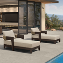 PURPLE LEAF Outdoor daybed Wider Chaise Lounge with Cushion and Pillow