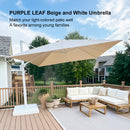 PURPLE LEAF White Outdoor Patio Umbrella Economical Large Patio Umbrellas