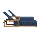 PURPLE LEAF Patio Lounge Chair Modern Outdoor Chaise Lounge with Adjustable Backrest Rattan Chaise Lounge Chairs for Pool Garden Backyard Beach