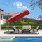 PURPLE LEAF Patio Cantilever Umbrella with Aluminum Offset Hanging for Pool Garden Deck