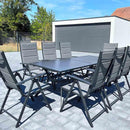 PURPLE LEAF Patio Dining Set Folding Chairs and Table - Purple Leaf Garden