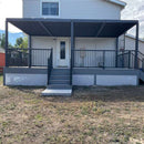 PURPLE LEAF Athena Louvered Pergola Outdoor Aluminum Pergola with Adjustable Roof for Deck Backyard Garden Hardtop Gazebo