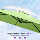 PURPLE LEAF Pool Umbrella Outdoor Cantilever Umbrella with In-ground Base