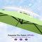 PURPLE LEAF Pool Umbrella Outdoor Cantilever Umbrella with In-ground Base