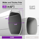 PURPLE LEAF Rectangular Cantilever Umbrella with Base, Outdoor Umbrellas with Lights