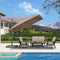 PURPLE LEAF Patio Cantilever Umbrella with Aluminum Offset Hanging for Pool Garden Deck